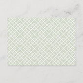 プチブーケ披露宴カード |赤面 エンクロージャーカード (裏面)