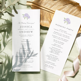 プチブーケ結婚式 プログラム |薄紫