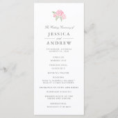 プチブーケ結婚式 プログラム |赤面 (正面)