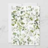 プチホワイトフローラブライダルシャワー 招待状 (裏面)