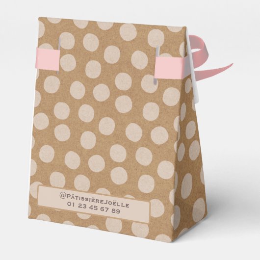 プチボイテデパティスリー小ペストリーボックスクラフト フェイバーボックス (裏面サイド)