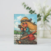 プチポールボットヒッピー ポストカード (スタンド正面)