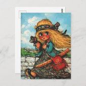 プチポールボットヒッピー ポストカード (正面/裏面)