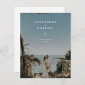 プチリユエ結婚式の日付を保存 セーブザデート (正面/裏面)