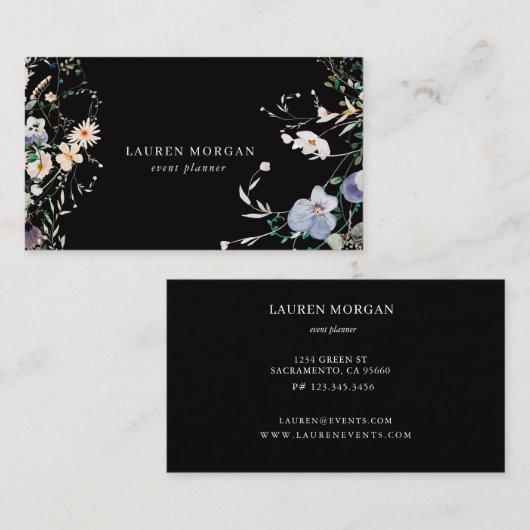 プチワイルドフラワーガーデンフローラ名刺 名刺 (正面/裏面)