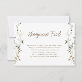 プチワイルドフラワーハネムーンファンドカード 招待状