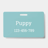 プチードッグセーター | バッジ (裏面)