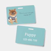 プチードッグセーター | バッジ (正面＆裏面)