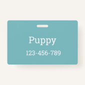 プチードッグセーター | バッジ (裏面)