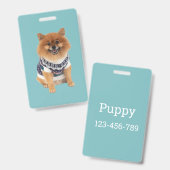 プチードッグセーター | バッジ (正面＆裏面)