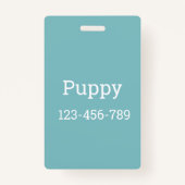 プチードッグセーター | バッジ (裏面)