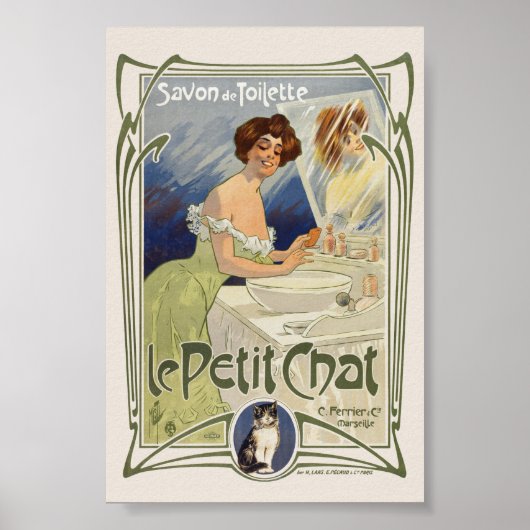 プチ・シャ・フランス ビンテージ ポスター 1899 (正面)