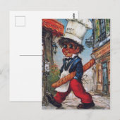 プチ・パッボット・シェフ・デ・キュイジーン ポストカード (正面/裏面)