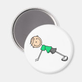 プッシュアップスティックフィギュア磁石 マグネット (正面/裏面)