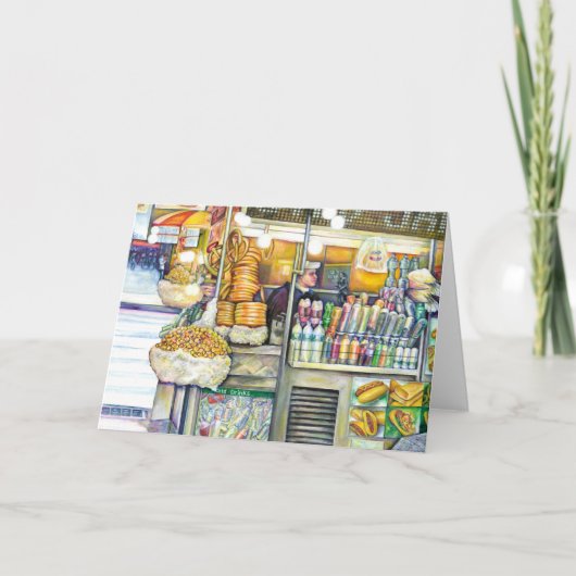 プッシュカートパラダイスグリーティングカード カード (正面)