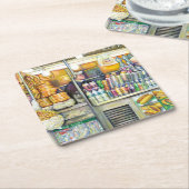 プッシュカートパラダイス スクエアペーパーコースター (アングル)