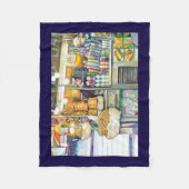 プッシュカートパラダイス フリースブランケット (正面)