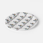 プッシュスクーターフローラアート紙プレート ペーパープレート (アングル)