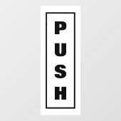 プッシュドアサイン ウィンドウサイン (シート)