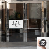プッシュドアサイン ウィンドウサイン (オフィスドア)