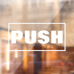 プッシュドアサイン ウィンドウサイン