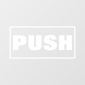 プッシュドアサイン ウィンドウサイン (シート)