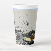 プッシュバイクとマルテッロタワーハイザケント カフェラテマグ (正面)