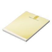 プッシュピンサムタックイエローカスタマイズ ノートパッド (回転)