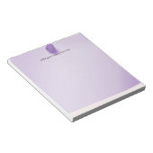 プッシュピンサムタックパープルカスタマイズ ノートパッド (アングル)