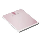 プッシュピンサムタックピンクカスタマイズ可能 ノートパッド (アングル)