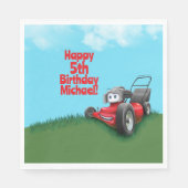 プッシュローンモーア誕生日紙プレートボウル スタンダードランチョンナプキン (正面)