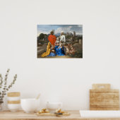 プッシンホーリーファミリー ポスター (キッチン)