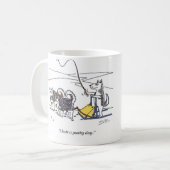 プッシーな犬のマグ コーヒーマグカップ (正面左)