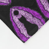 プッシーカット女神ヨニ フリースブランケット (角)