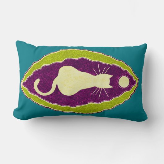 プッシー・カート女神ヨニ ランバークッション (正面)