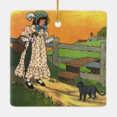 プッシー・キャットどこにいたの？マザーグースライム セラミックオーナメント (裏面)