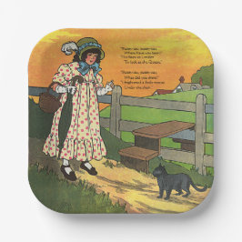 プッシー・キャットどこにいたの？マザーグースライム ペーパープレート