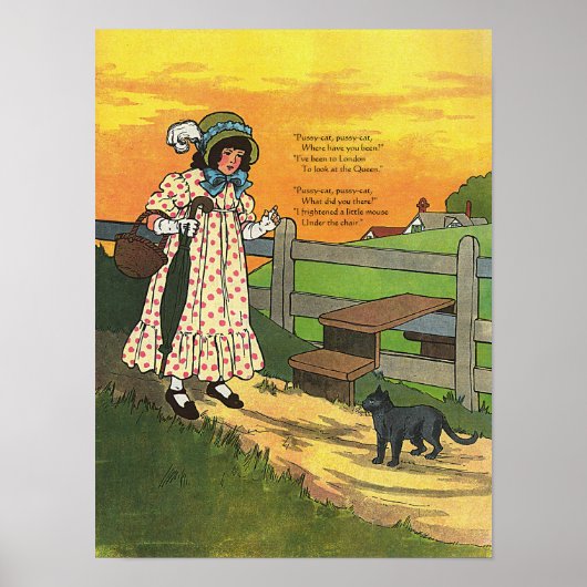 プッシー・キャットどこにいたの？マザーグースライム ポスター (正面)