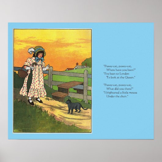 プッシー・キャットどこにいたの？マザーグースライム ポスター (正面)