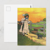 プッシー・キャットどこにいたの？マザーグースライム ポストカード (正面/裏面)