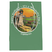 プッシー・キャット、どこにいたの？誕生日パーティー ミディアムペーパーバッグ (正面)