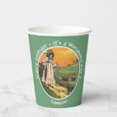 プッシー・キャット、どこにいたの？誕生日パーティー 紙コップ (裏面)