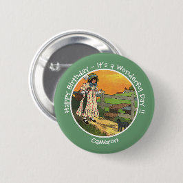 プッシー・キャット、どこにいたの？誕生日パーティー 缶バッジ