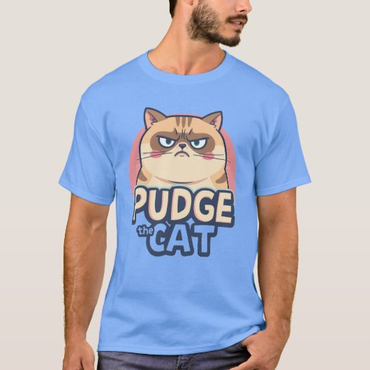 プッジ猫 Tシャツ (正面)