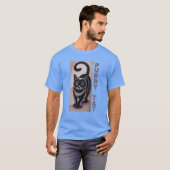 プッディタット - 猫のタトゥー Tシャツ (正面フル)