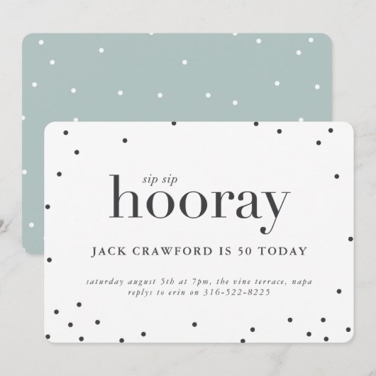 プップホーレー 誕生日パーティー招待状 招待状 (正面/裏面)