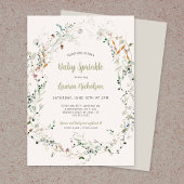 プティエレガントワイルドフラワーベビー散布機 招待状