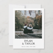 プティシンプルモダンはっきりしたー名フレーム2 – 写真 セーブザデート (正面)