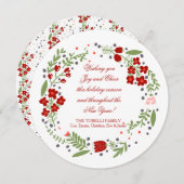 プティットフローラリースホリデーカード シーズンカード (正面/裏面)