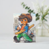 プティツパンプボットdevant Notre-Dame ポストカード (スタンド正面)